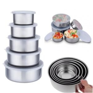 5 in 1 Protect Fresh Box Stainless Steel Storage Containers - Image 3