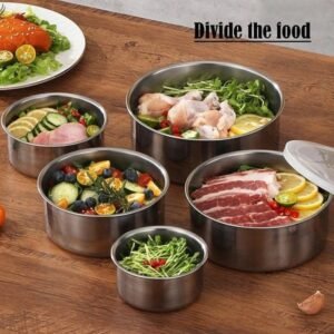 5 in 1 Protect Fresh Box Stainless Steel Storage Containers - Image 5