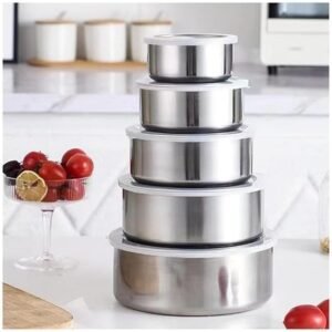 5 in 1 Protect Fresh Box Stainless Steel Storage Containers - Image 6