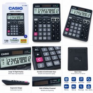 Casio DJ-120D Check & Correct Desktop Calculator - Image 5