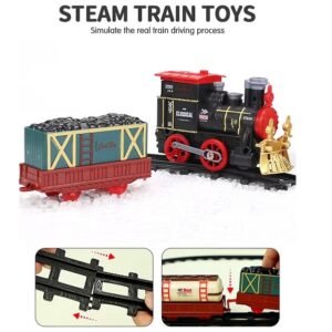 Classical Steam Model Simulation Electric Toy Cargo Train (2055-1) 17 PCS - Image 10