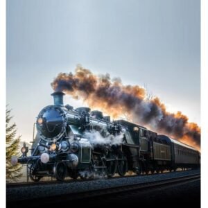 Classical Steam Model Simulation Electric Toy Cargo Train (2055-1) 17 PCS - Image 4
