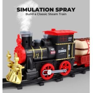 Classical Steam Model Simulation Electric Toy Cargo Train (2055-1) 17 PCS - Image 7