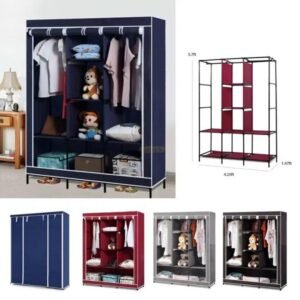 Cloth Storage Wardrobe with 3 Doors - Image 2