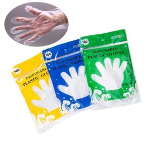 Disposable Plastic Gloves (Pack of 100 Gloves)
