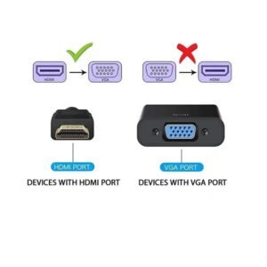 HDMI To VGA With Audio Converter Adapter Cable - Image 4
