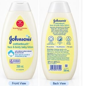 Johnson’s Cottontouch Face & Body Lotion - 200ml (Indonesia) - Image 2