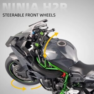 Kids Toy 1:9 Large Scale Motor Ninja H2R Alloy Diecast Motorcycle - Image 4