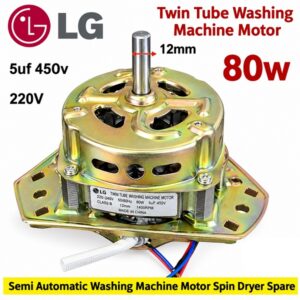 LG Spin Dry Motor Universal Wash Motor for Washing Machine 80W 220V 5UF noted 12mm axel