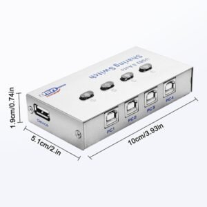 Printer 4 Port USB 2.0 Sharing Switch Auto - Image 2