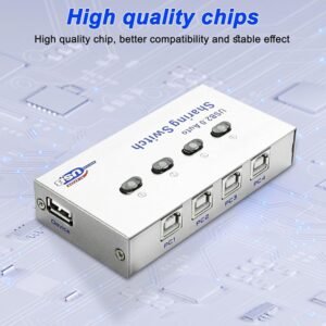 Printer 4 Port USB 2.0 Sharing Switch Auto - Image 3