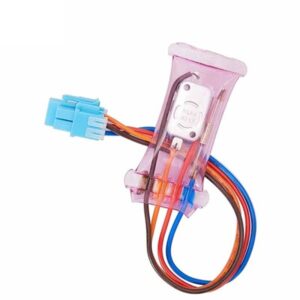 Refrigerator Bimetal Defrost Thermostat Fridge Freezer 19.4℉ Defrost Temperature Control Switch (-7℃ Four-Wire (Square))