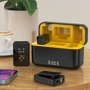 SX12 Wireless Clip Microphone with Charging Case - Image 4