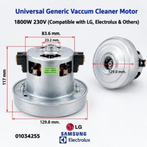 Universal 1800W Vacuum Cleaner Motor (LG, Samsung, Electrolux, Hitachi)