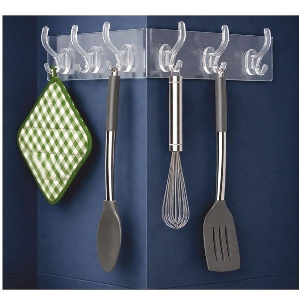 6 Hook Self Adhesive Sticker Strip 1
