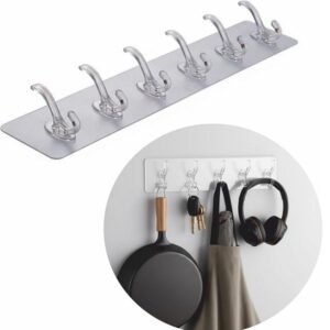 6 Hook Self Adhesive Sticker Strip - Image 2
