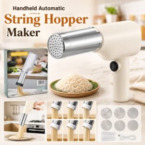 Handheld Rechargeable Noodle Pasta Machine For 1-2 Person With 5 Molds