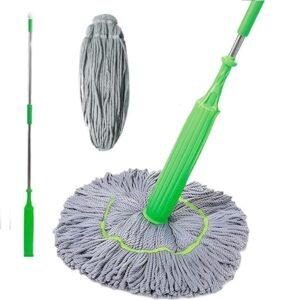 Self Wringing 2 In 1 Twist 360 Spin Round Cleaning Wet And Dry Mop