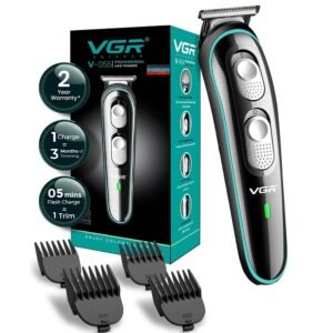 VGR V-055 Professional Electric Hair Clippers Kit Rechargeable Cordless with 4 Guide Combs - Image 10