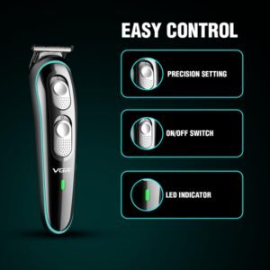 VGR V-055 Professional Electric Hair Clippers Kit Rechargeable Cordless with 4 Guide Combs - Image 15