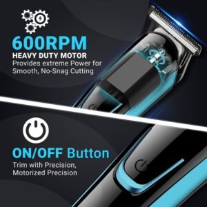 VGR V-183 Professional Corded and Cordless Hair Trimmer - 120 min Runtime - Image 5