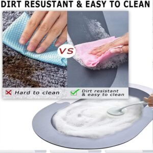 Water Absorbent Bathroom Mat Non Slip Entrance Door Mat Carpet - Image 3