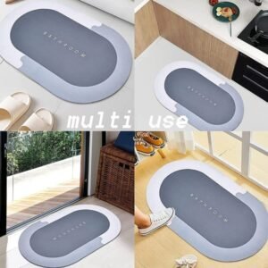 Water Absorbent Bathroom Mat Non Slip Entrance Door Mat Carpet - Image 5
